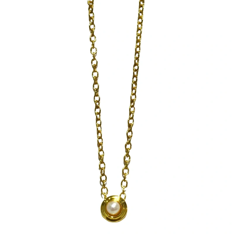 Allison Avery Birthstone Necklace – June/Pearl