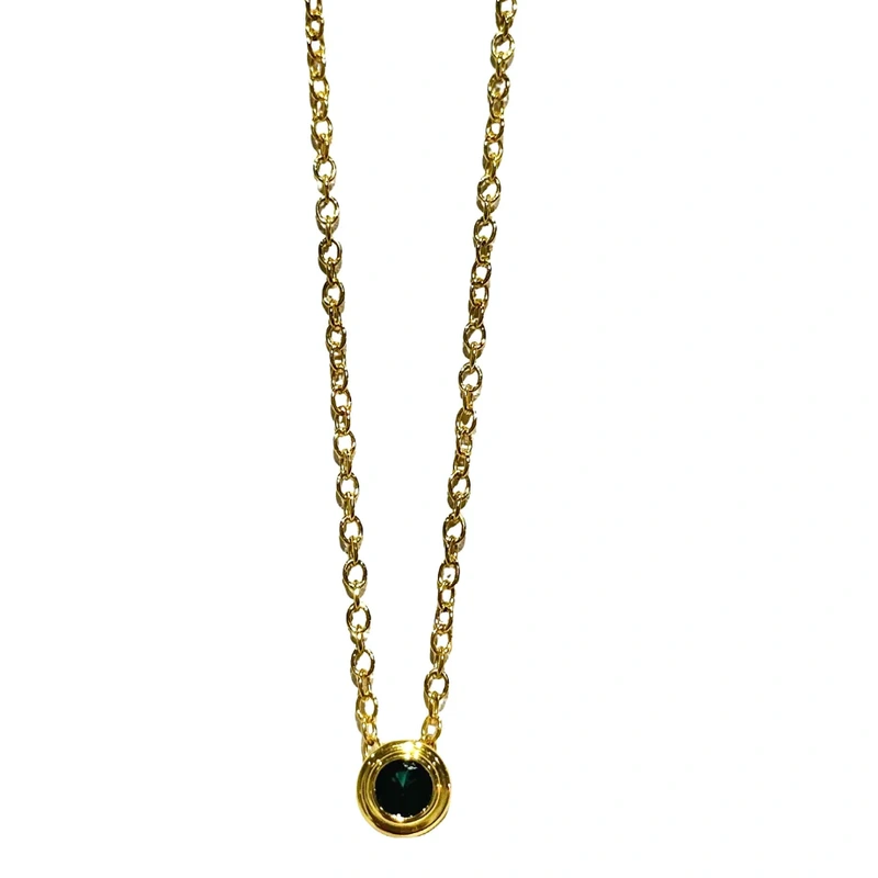 Allison Avery Birthstone Necklace – May/Emerald